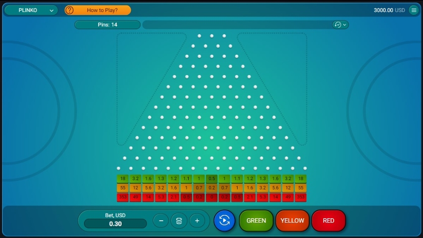 Plinko — игровой автомат на Dragon Money